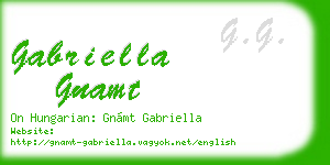 gabriella gnamt business card