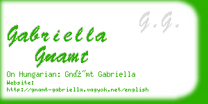 gabriella gnamt business card